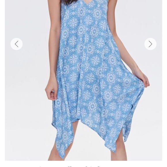 Forever 21 blue flowy dresses - Picture 2 of 2